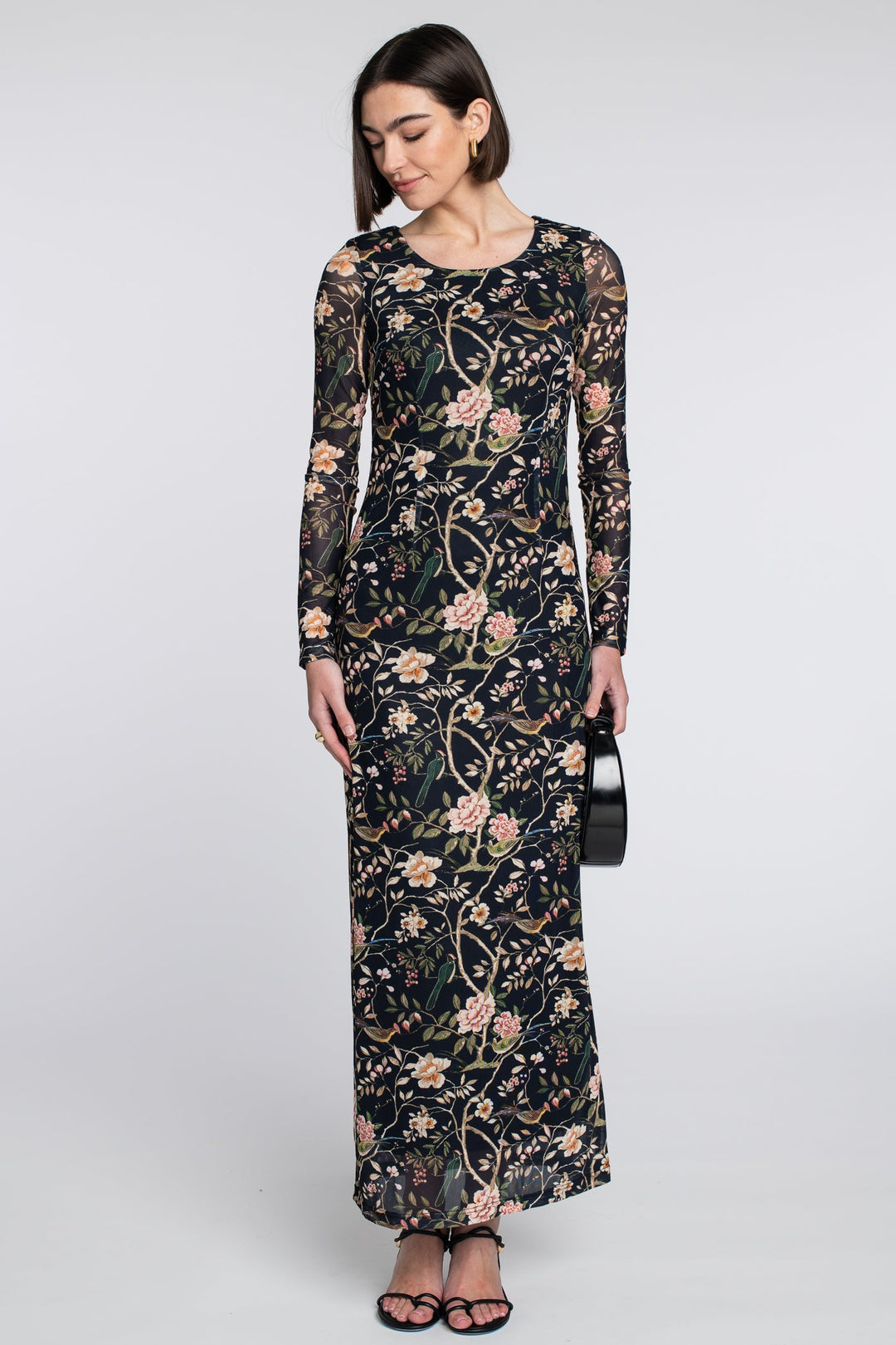 Mia Dress in Chinoiserie Black