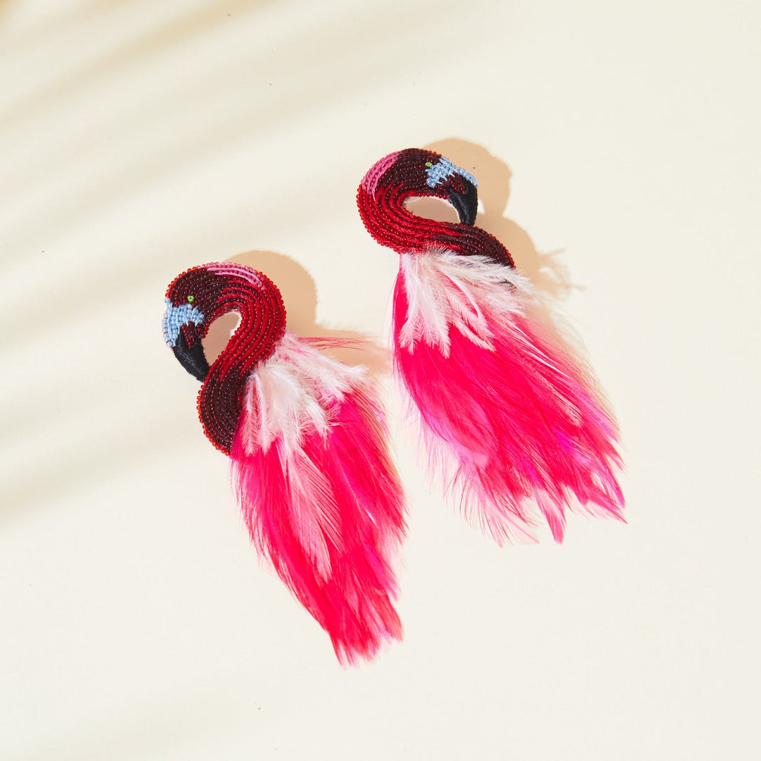 Flamingo Earrings Hot Pink