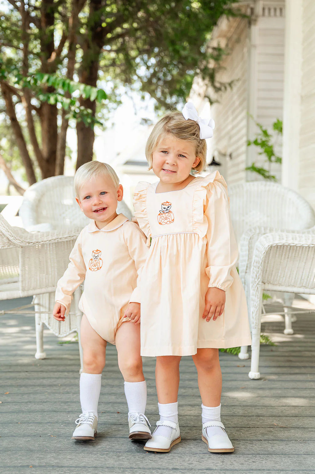 Kitty Jack O'lantern Embroidered Hazel Dress