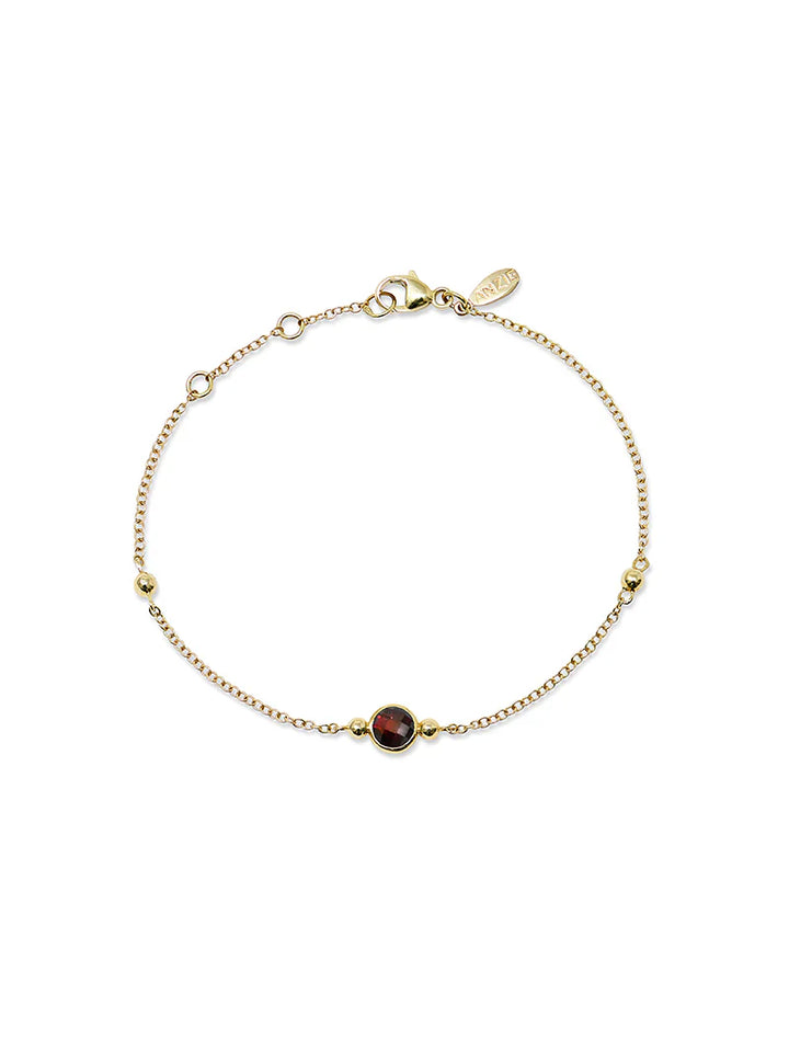 Bonheur Birthstone Bracelet Gold