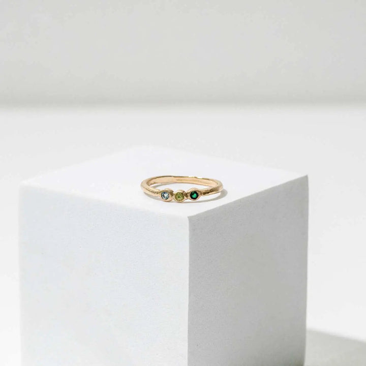 MFM Gemstone Ring with 3 Stones
