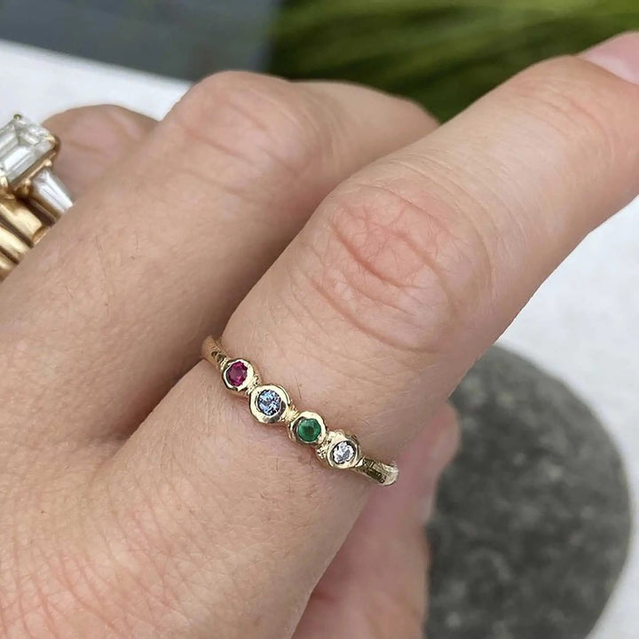 MFM Gemstone Ring with 4 Stones