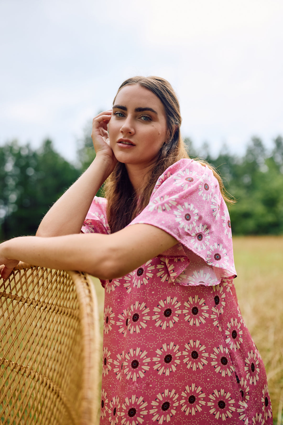 Georgia Dress - Wildflower Pink