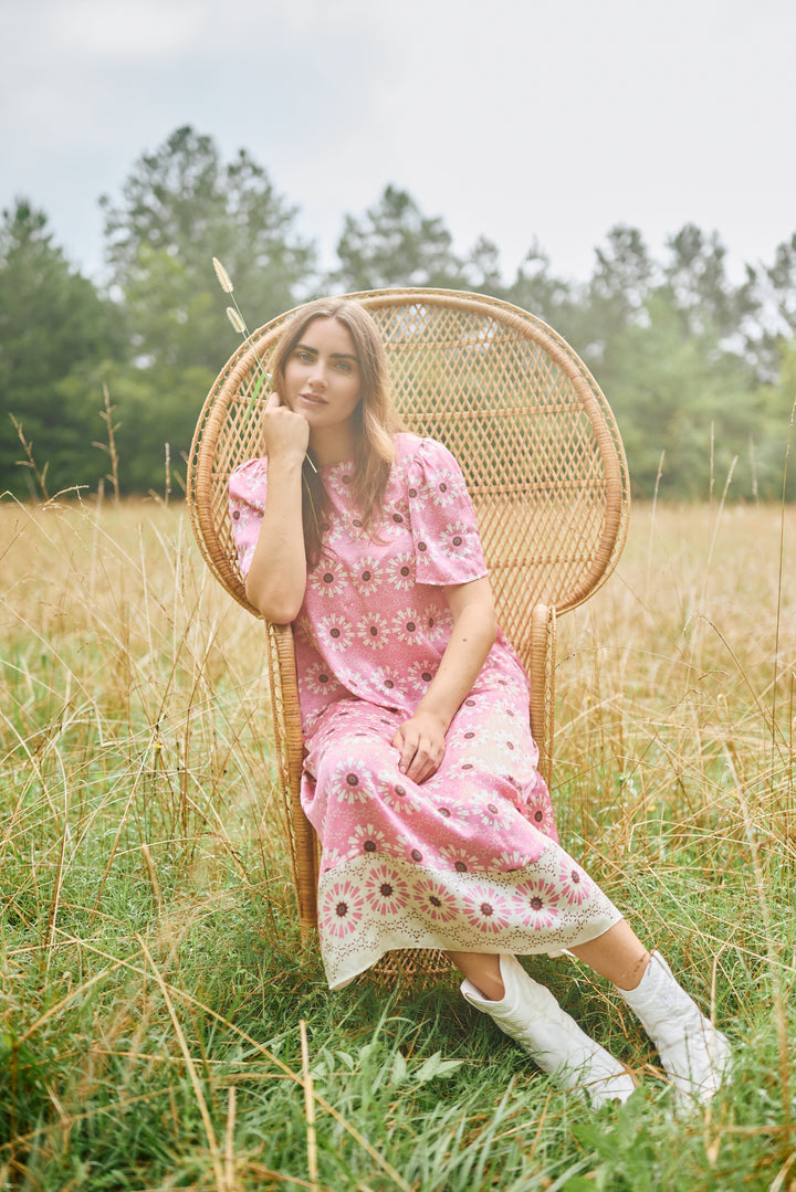 Georgia Dress - Wildflower Pink