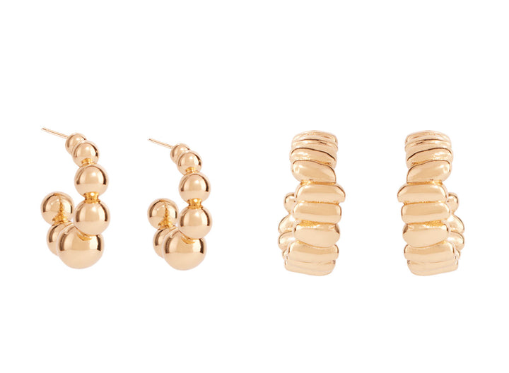 Azora Gold Hoop Set