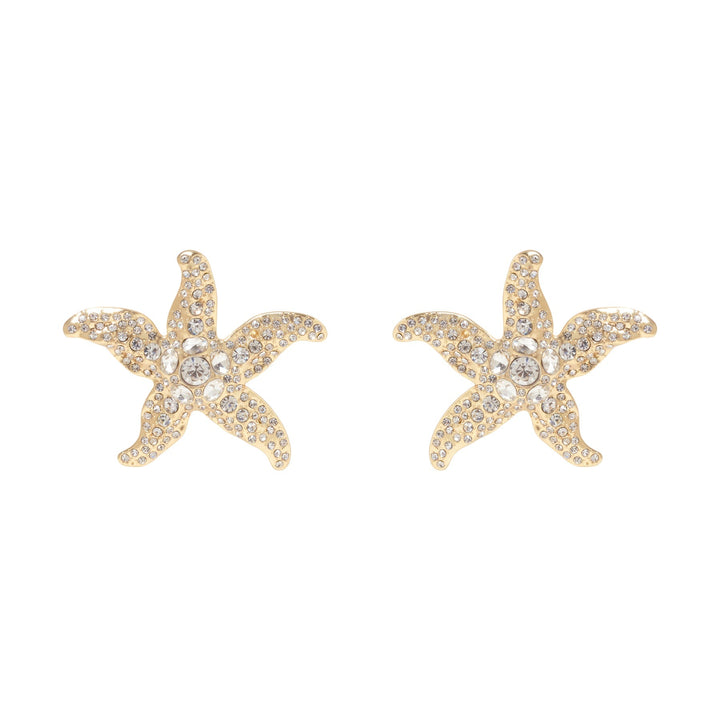 Lux Bettina Earrings Gold Clear