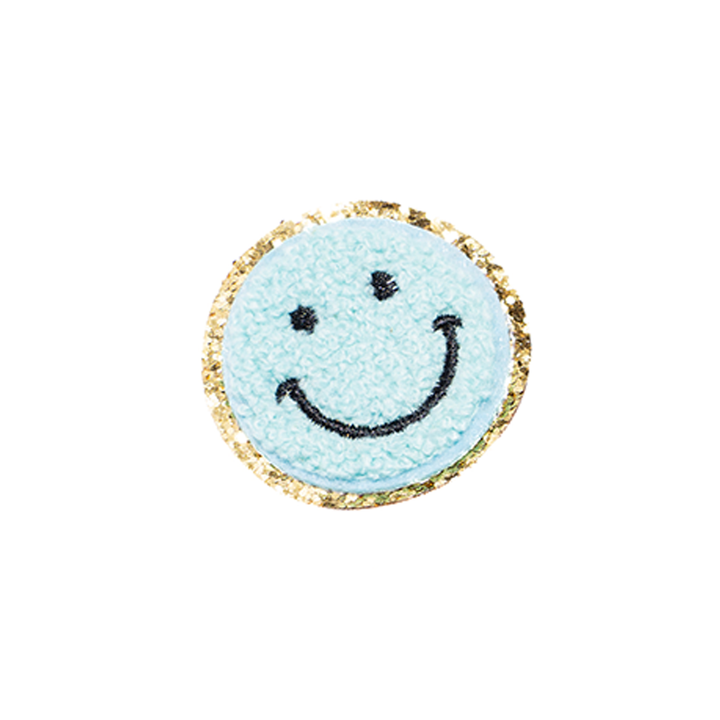 Chenille Smiley Face Patches (Set of 2)