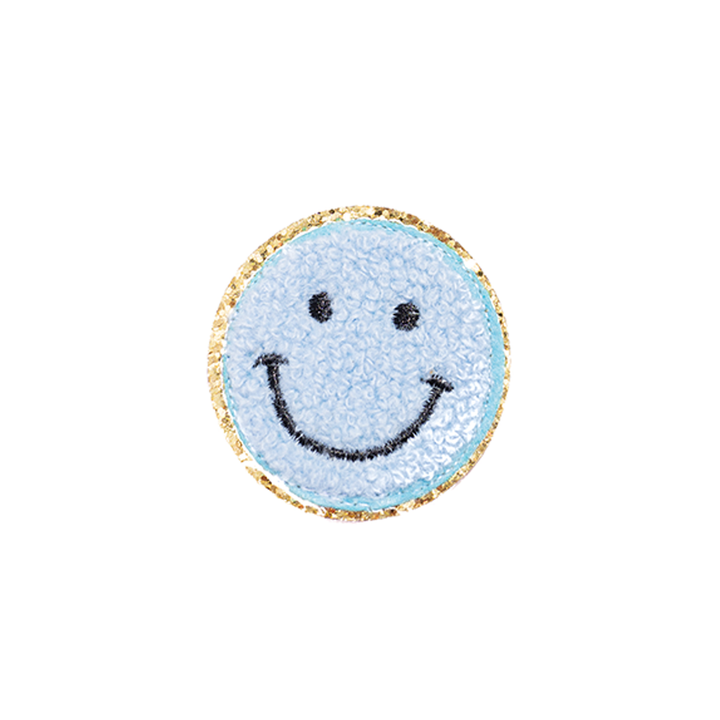 Chenille Smiley Face Patches (Set of 2)