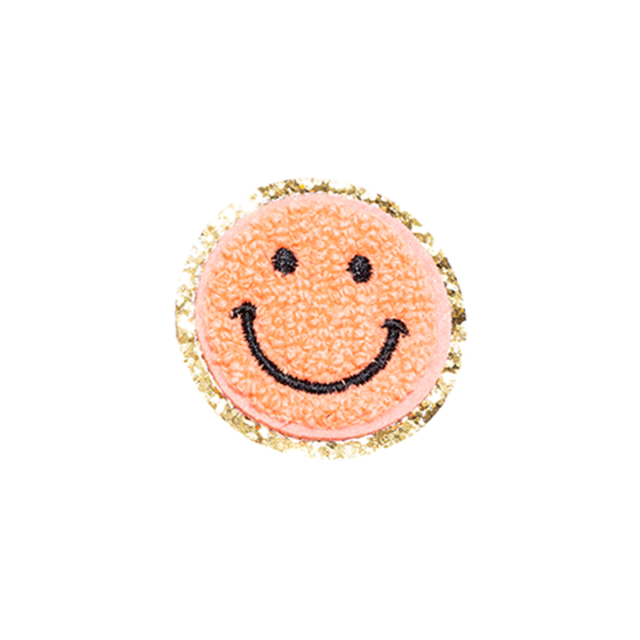 Chenille Smiley Face Patches (Set of 2)