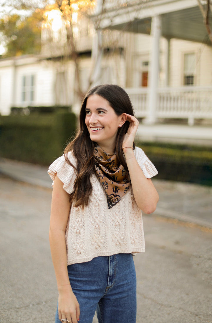 Pepper Block Print Scarf