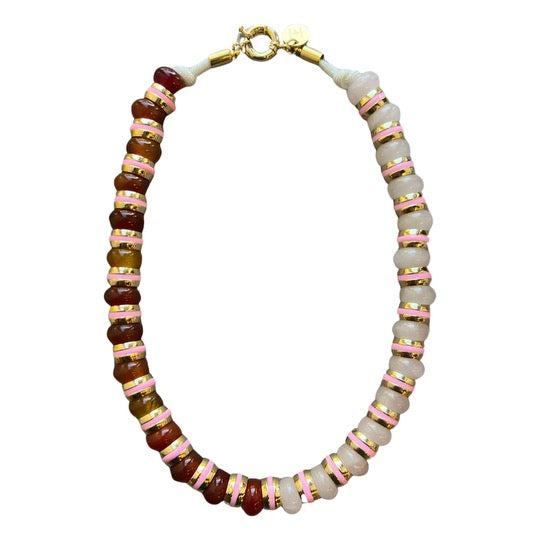 Semi-Precious Necklace Agate & Opalite