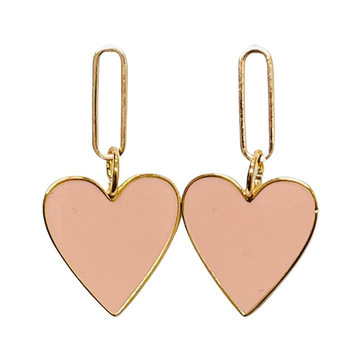 Hearts on Fire Earrings Peach