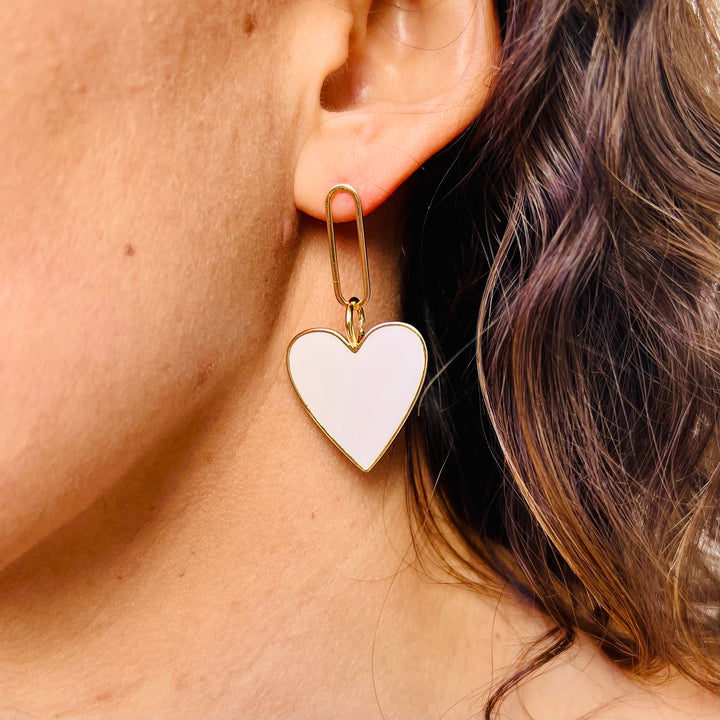 Hearts on Fire Earrings Peach