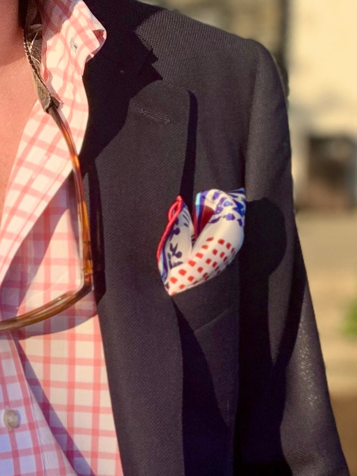 Abstract American Flag Pocket Square & Scarf
