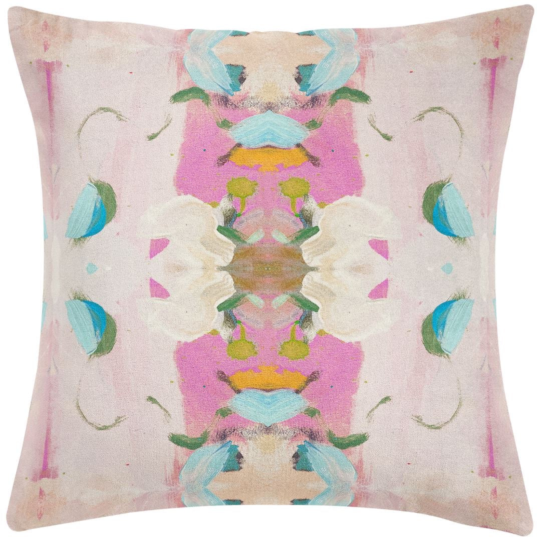 Monet’s Garden Pink 22x22 Pillow