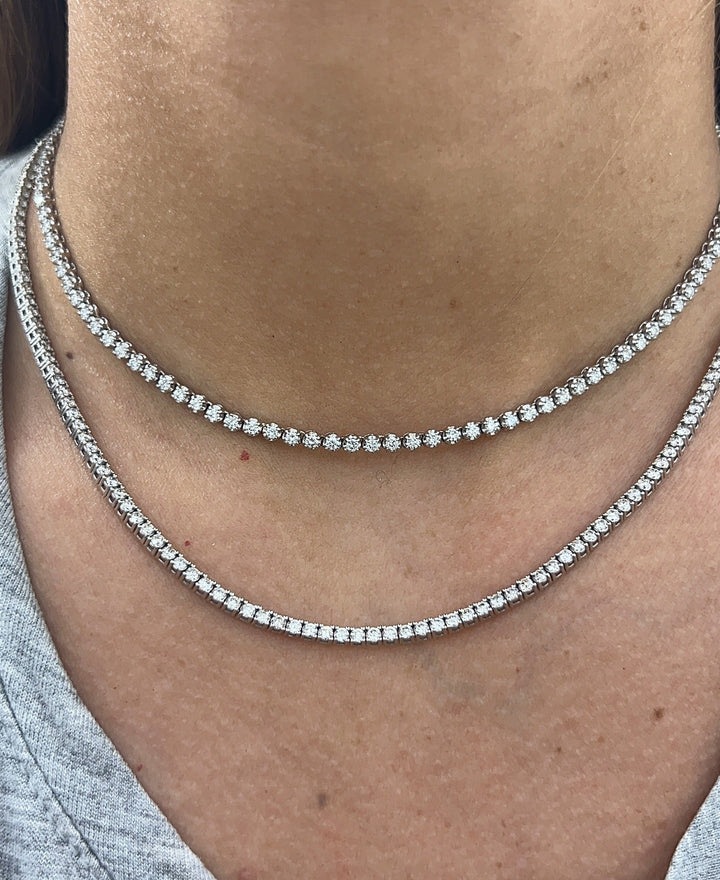 Petite Diamond Tennis Necklace