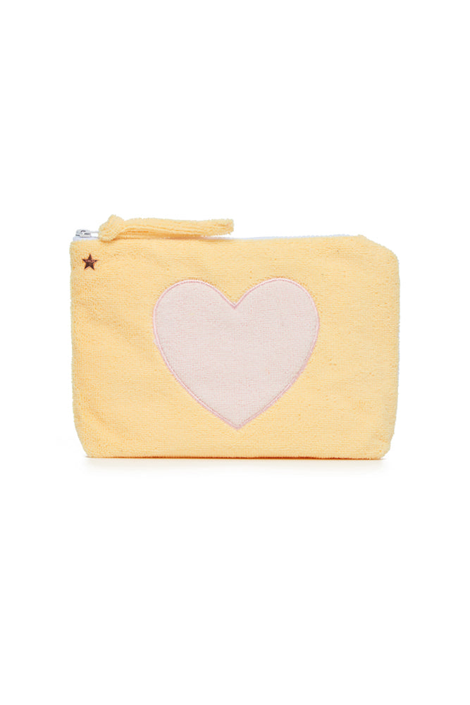 The Sagaponack Heart Pouch - Pink/Peach