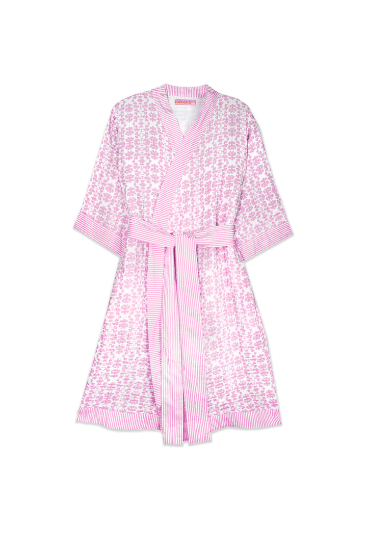 Bathrobe - Light Pink Chintz