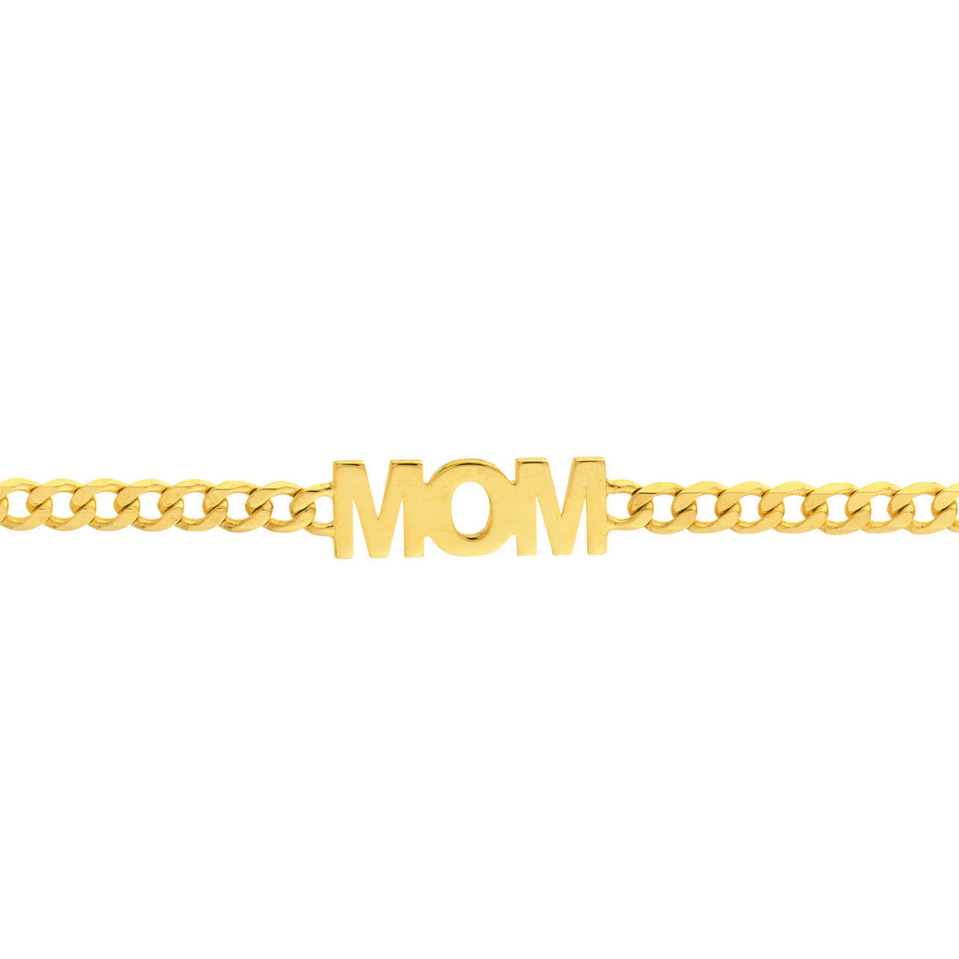 Mom Curb Link Chain Bracelet