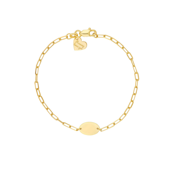 Kids Oval Nameplate Bracelet