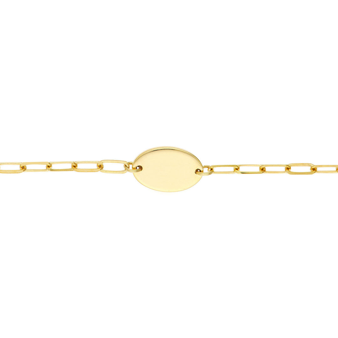 Kids Oval Nameplate Bracelet