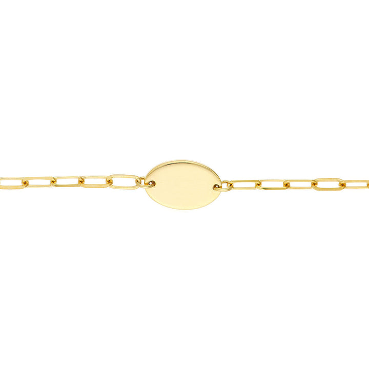 Kids Oval Nameplate Bracelet