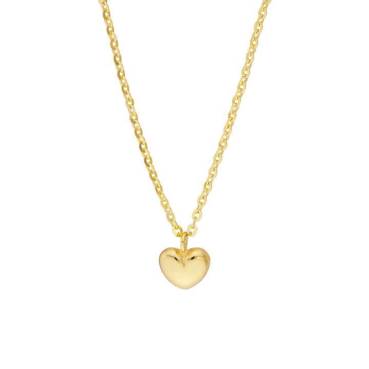 Kids Mini Heart Puff Necklace