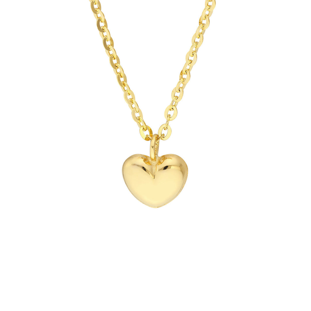 Kids Mini Heart Puff Necklace