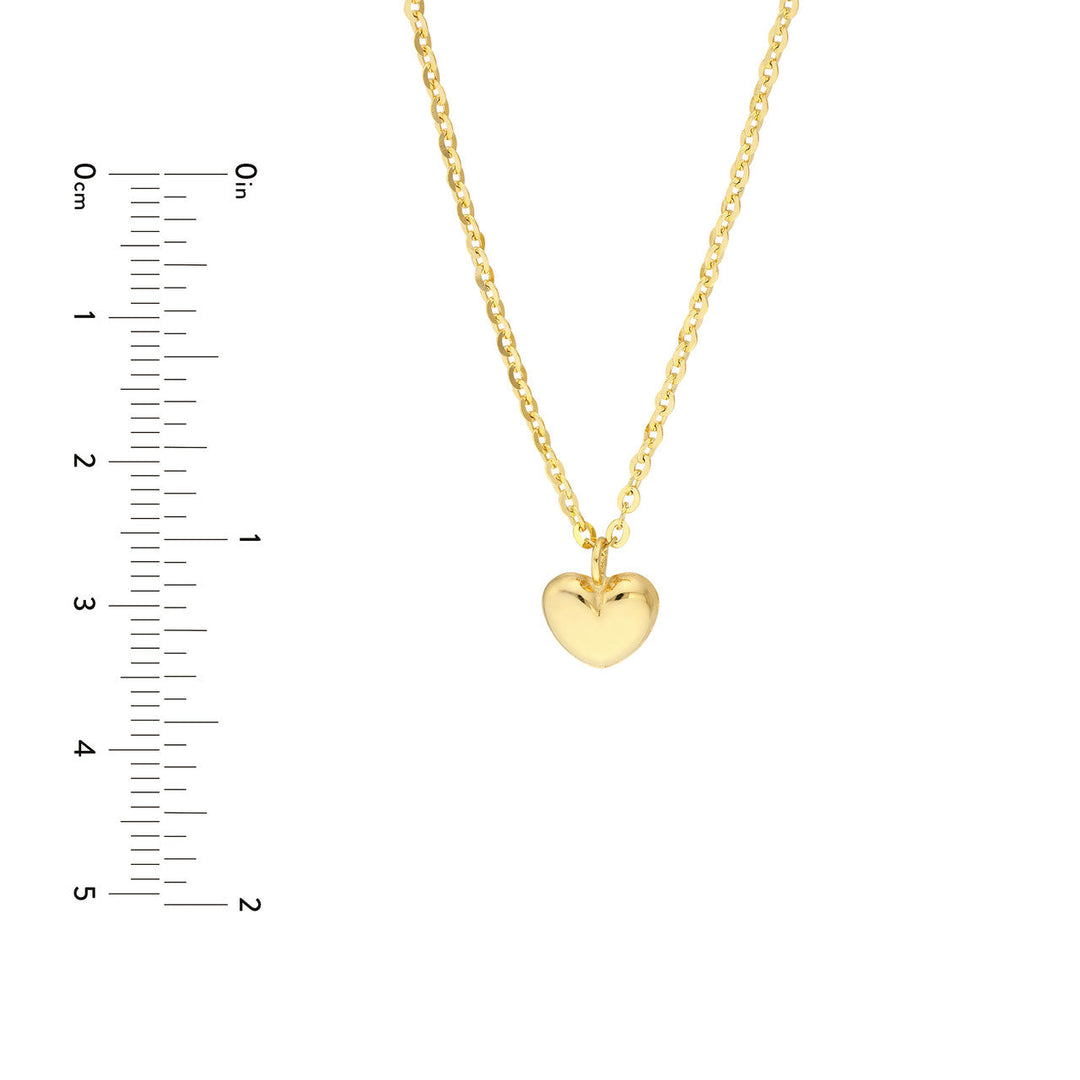 Kids Mini Heart Puff Necklace