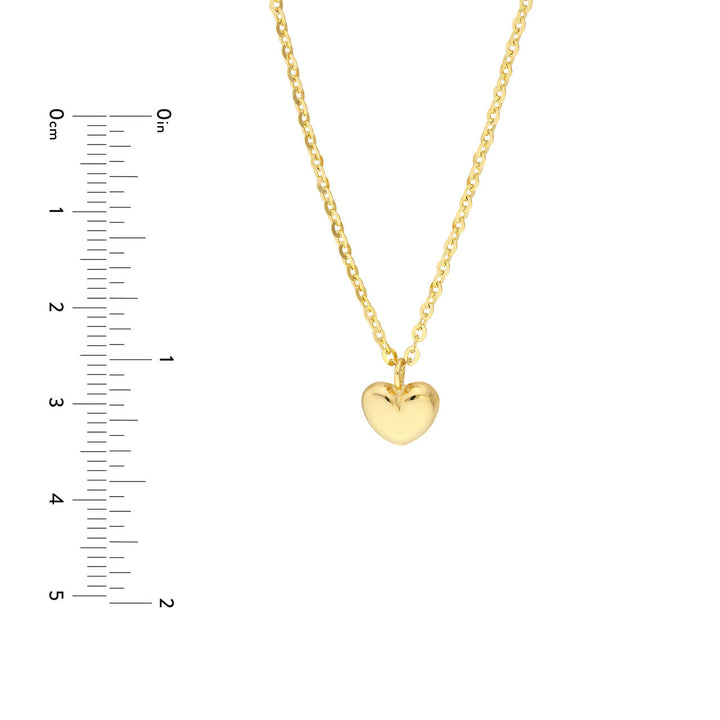 Kids Mini Heart Puff Necklace