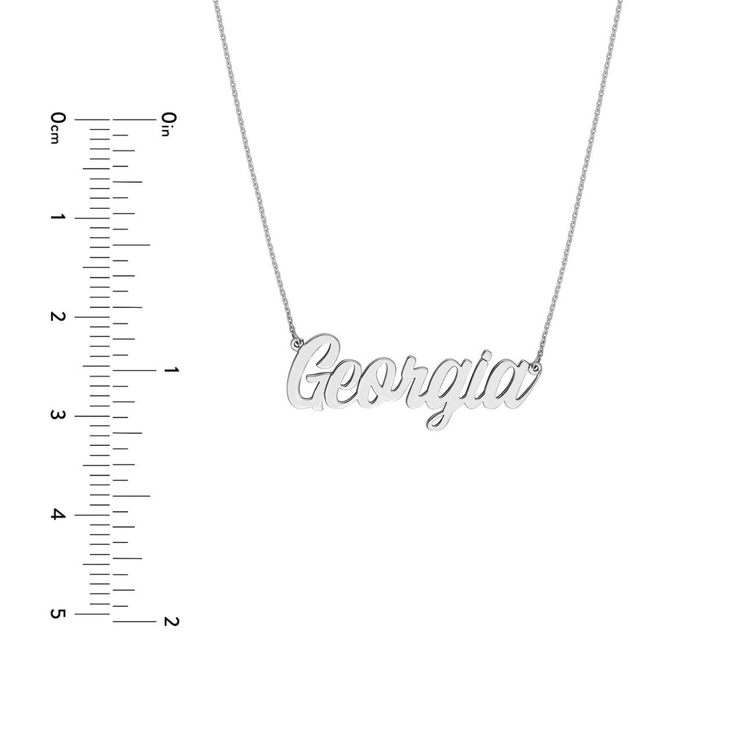 Script Nameplate Necklace