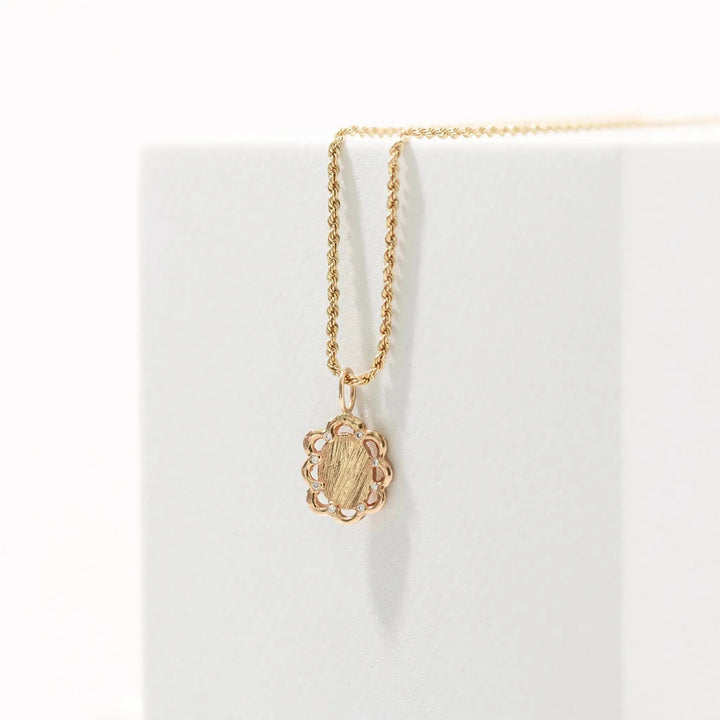 MFM Scallop Diamond Pendant