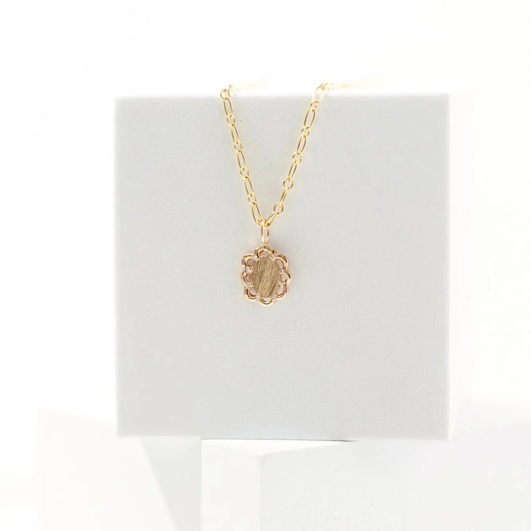 MFM Scallop Diamond Pendant