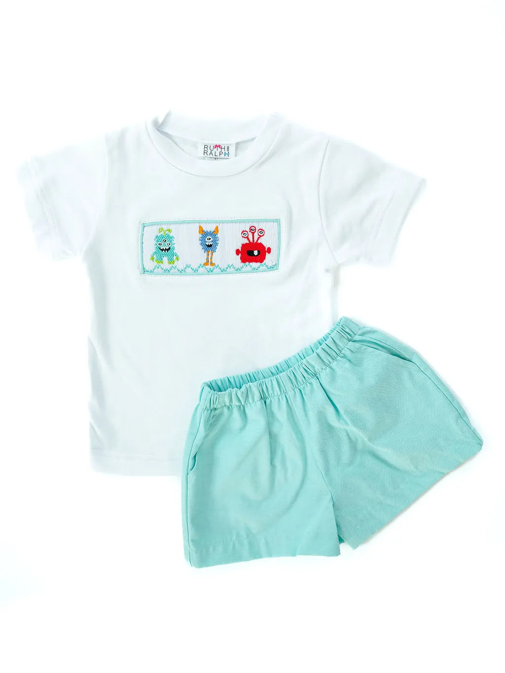 Monsters Smocked Beau T-Shirt/Shorts Set