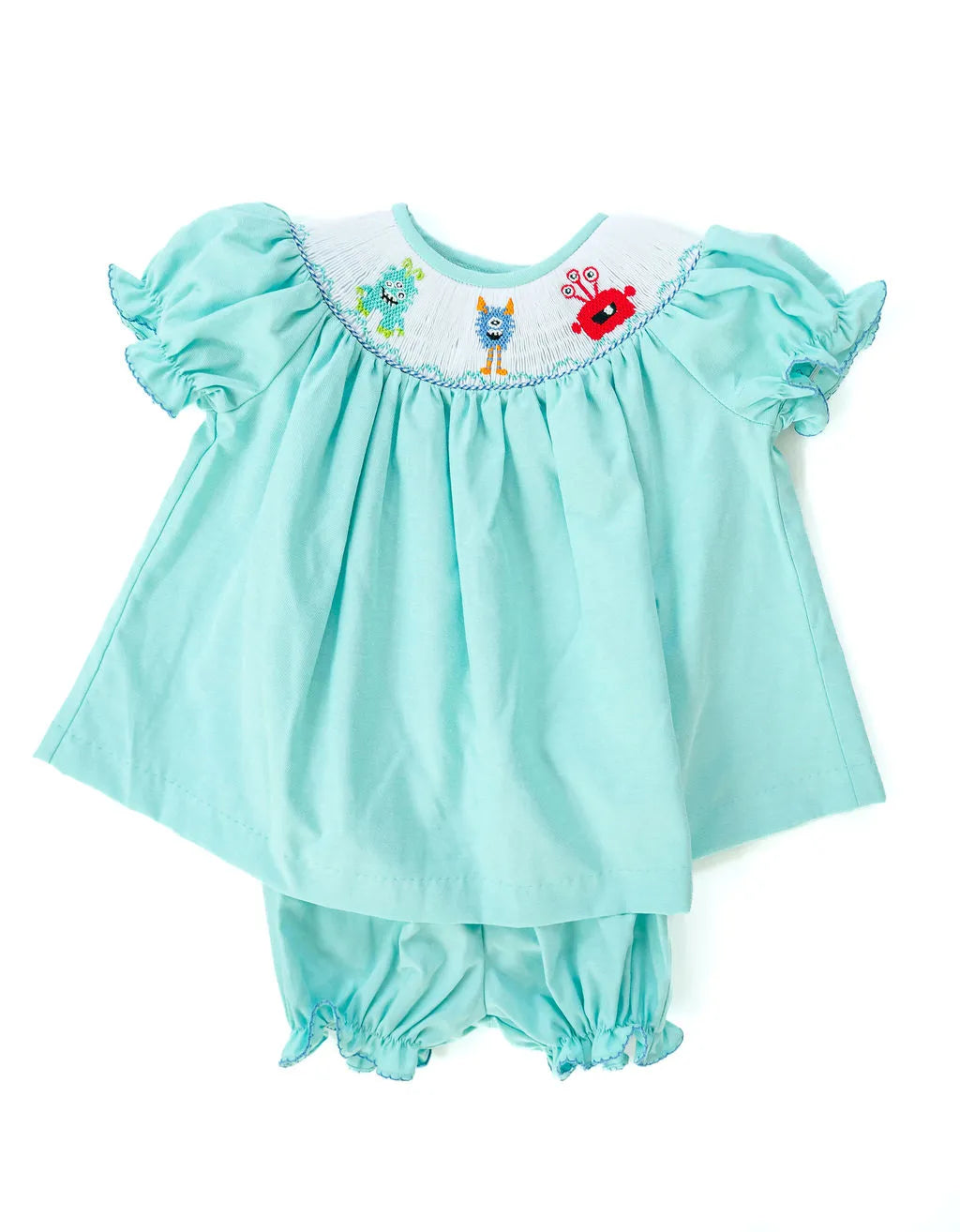 Monsters Smocked Annabelle Bloomer Set