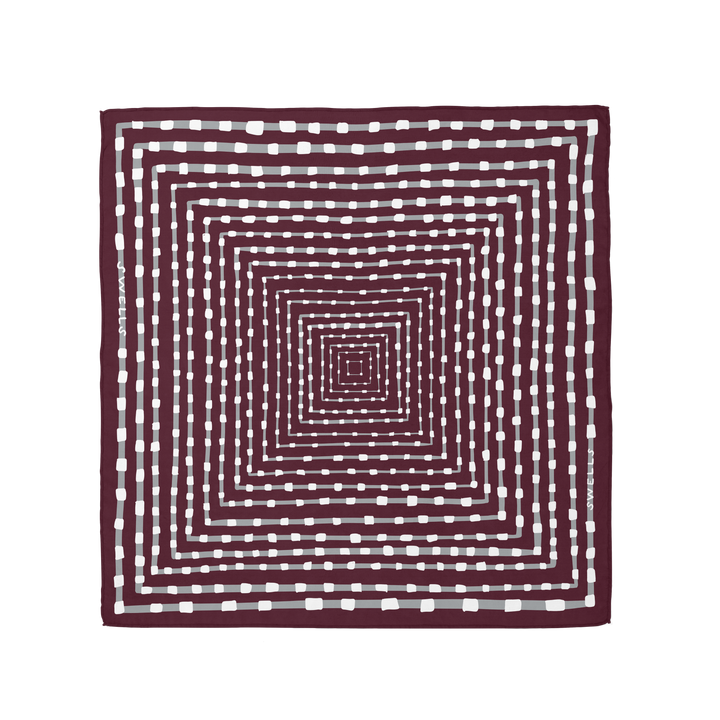 Maroon + Grey Scarf