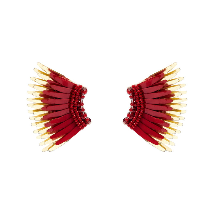 Mini Madeline Earrings CRIMSON/ GOLD