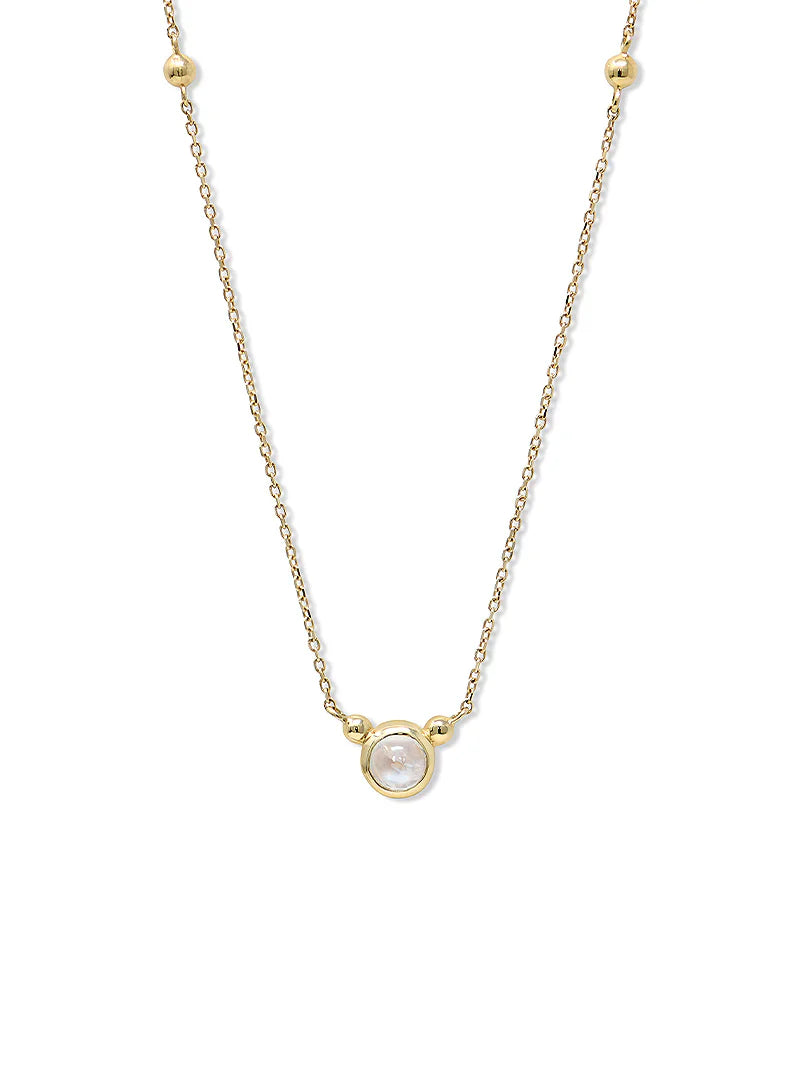 Bonheur Birthstone Necklace Gold