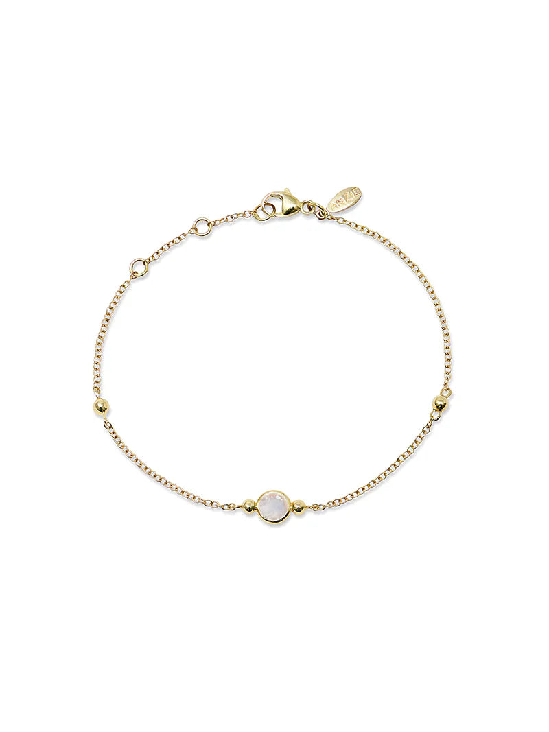 Bonheur Birthstone Bracelet Gold