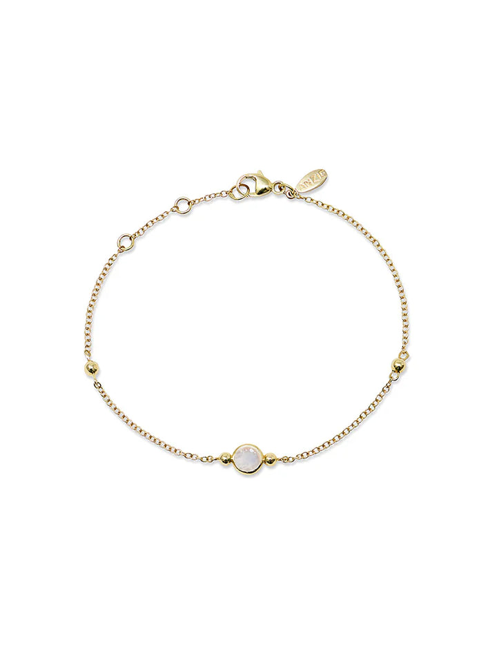 Bonheur Birthstone Bracelet Gold