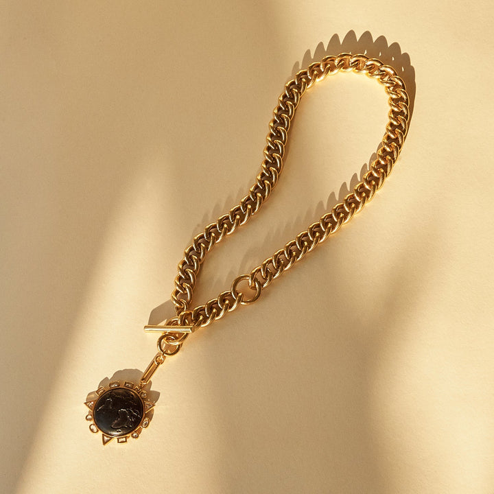 Odyssey Necklace Black Gold