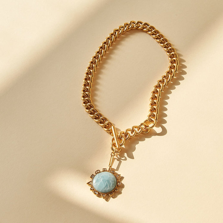 Odyssey Necklace Blue Gold