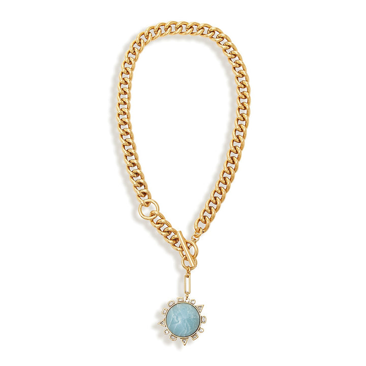 Odyssey Necklace Blue Gold