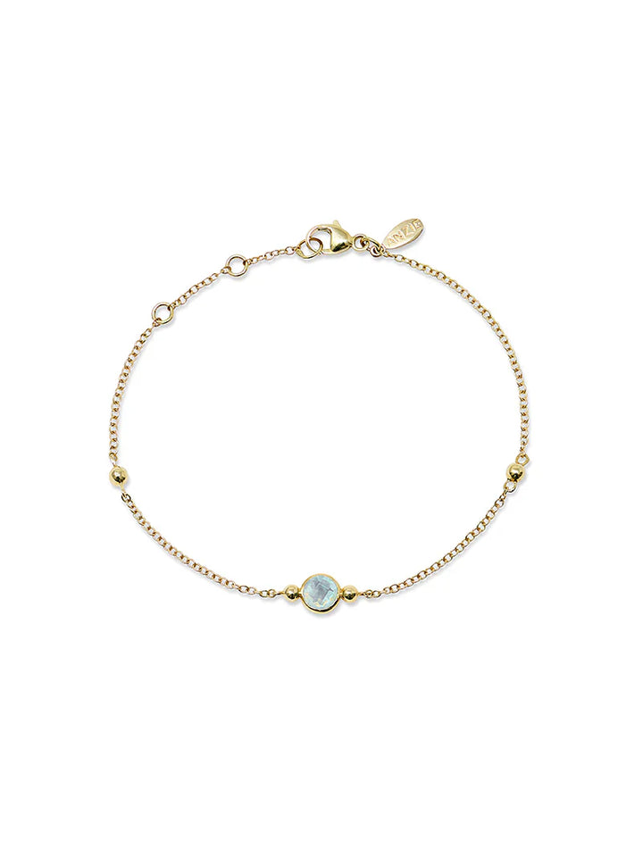 Bonheur Birthstone Bracelet Gold