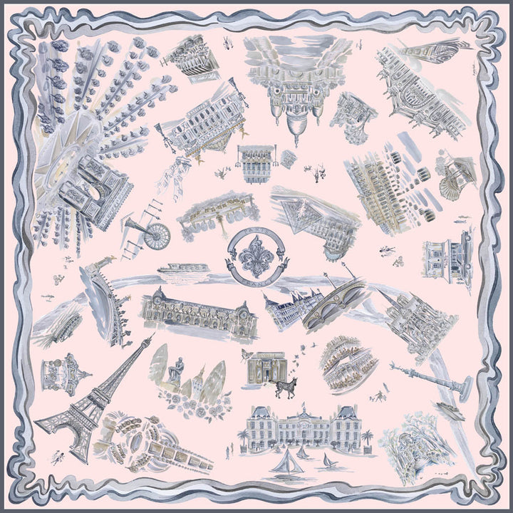 Paris Scarf in Ice Pink