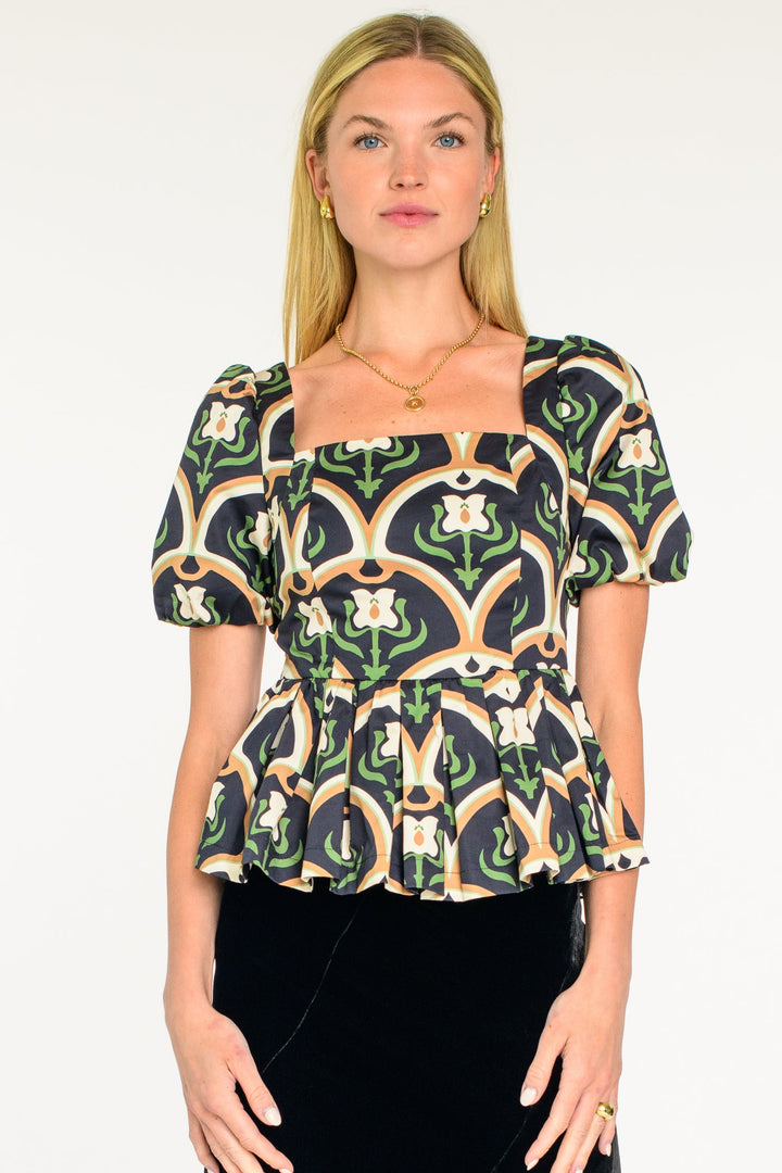 Cara Top in Deco Tulip