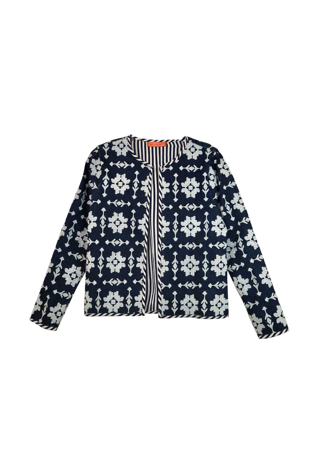 Rosy Jacket - Denim Embroidered