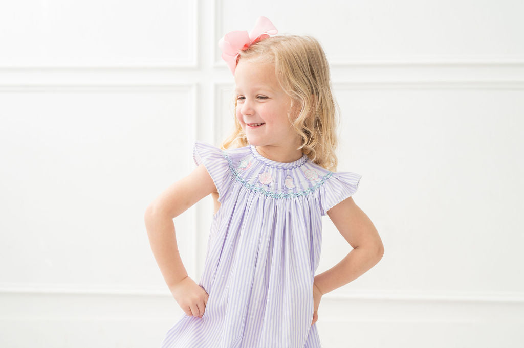 Seashells Smocked Helen Dress