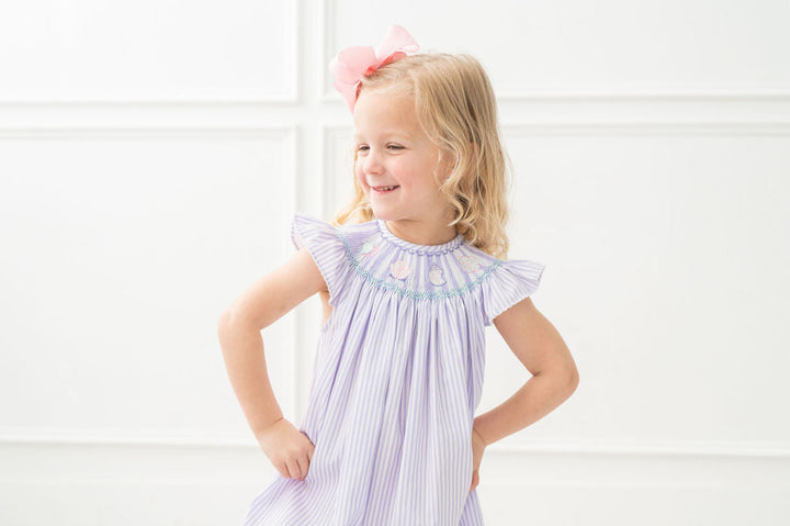 Seashells Smocked Helen Dress