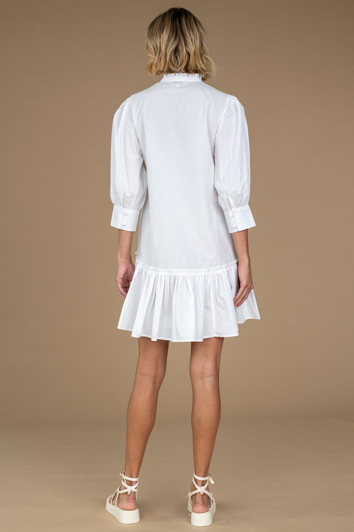 Chloe Dress in Solid White